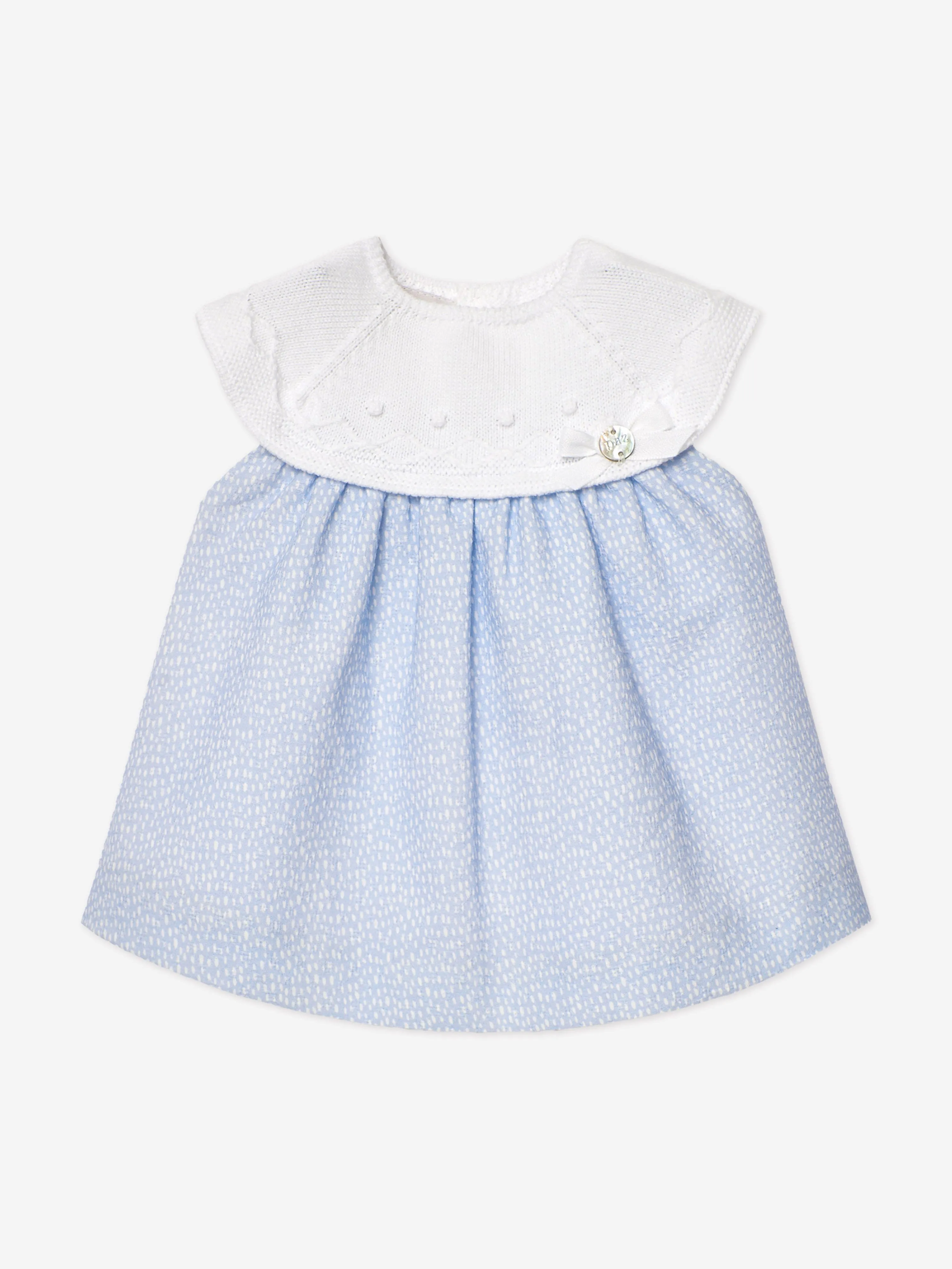 Baby Girls Dress and Bloomers Set in Blue
