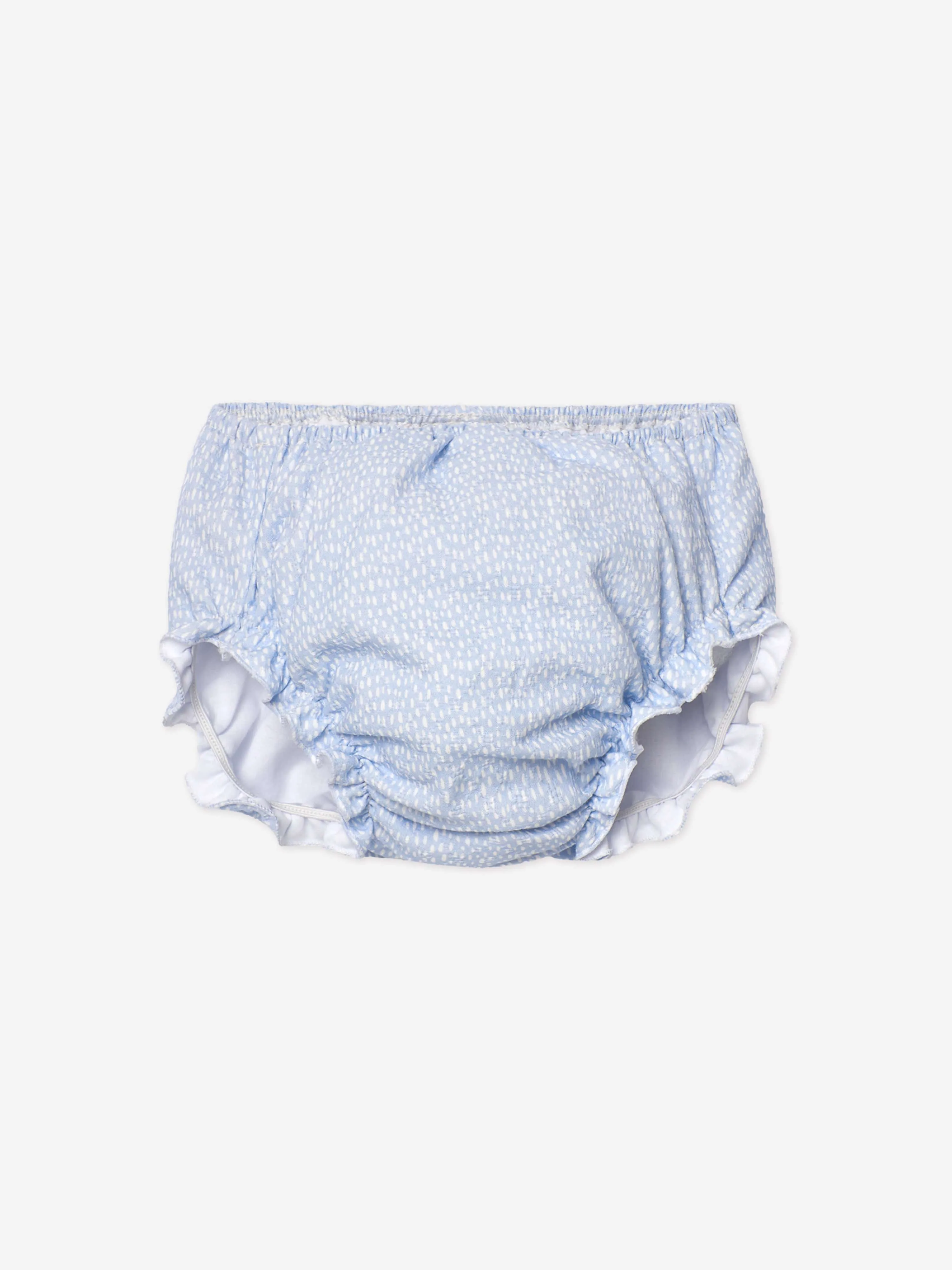 Baby Girls Dress and Bloomers Set in Blue