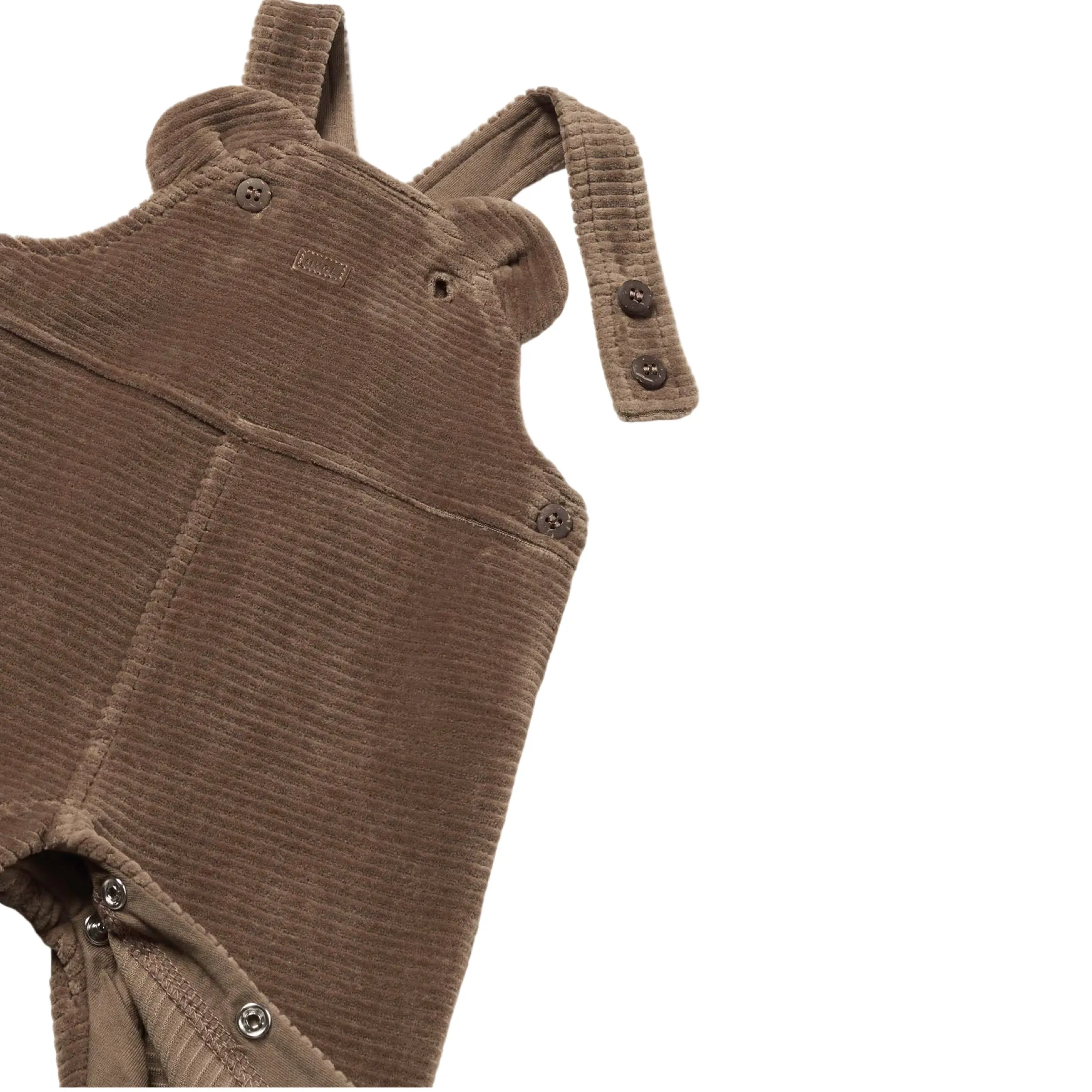 Brown Bear Corduroy Dungaree Overalls