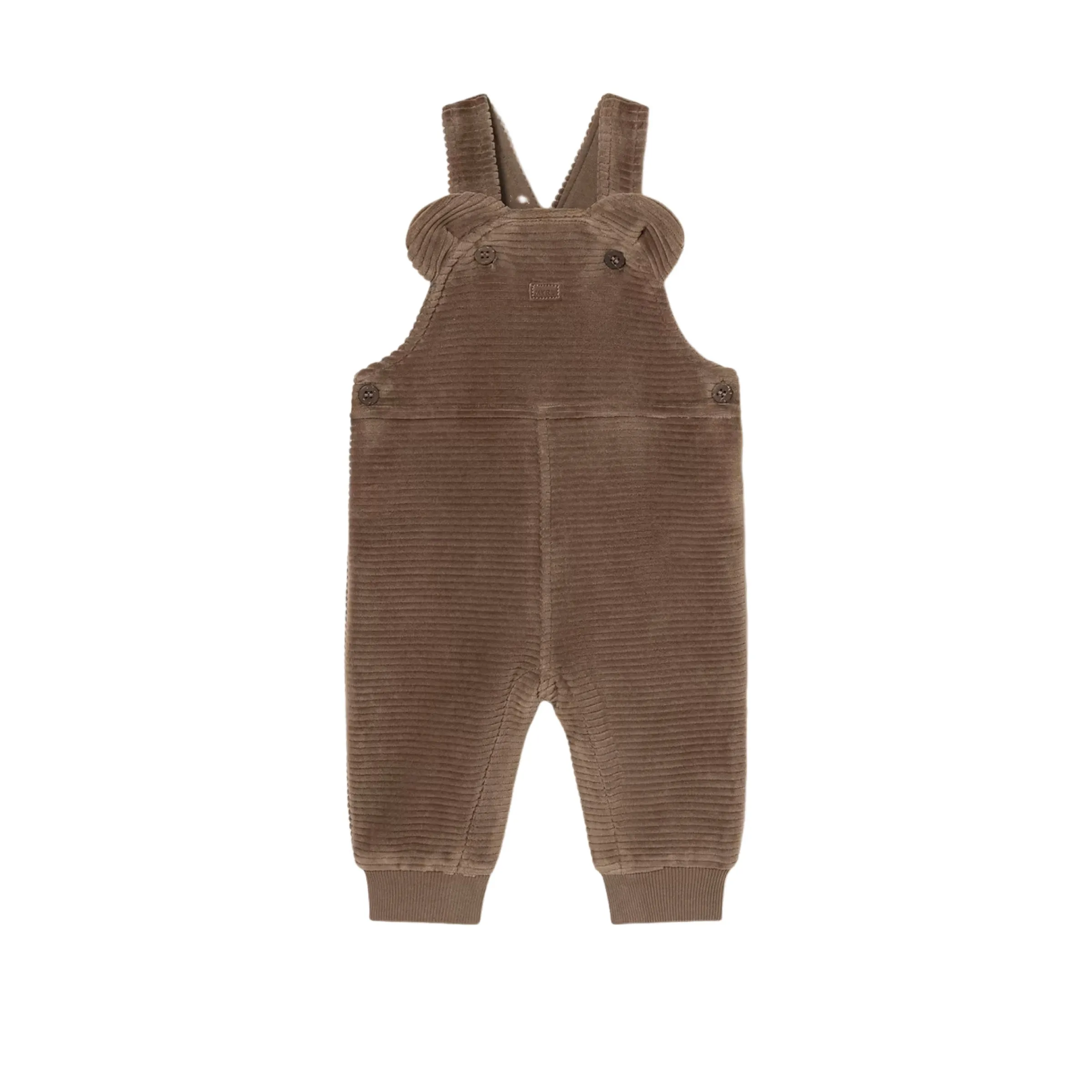 Brown Bear Corduroy Dungaree Overalls
