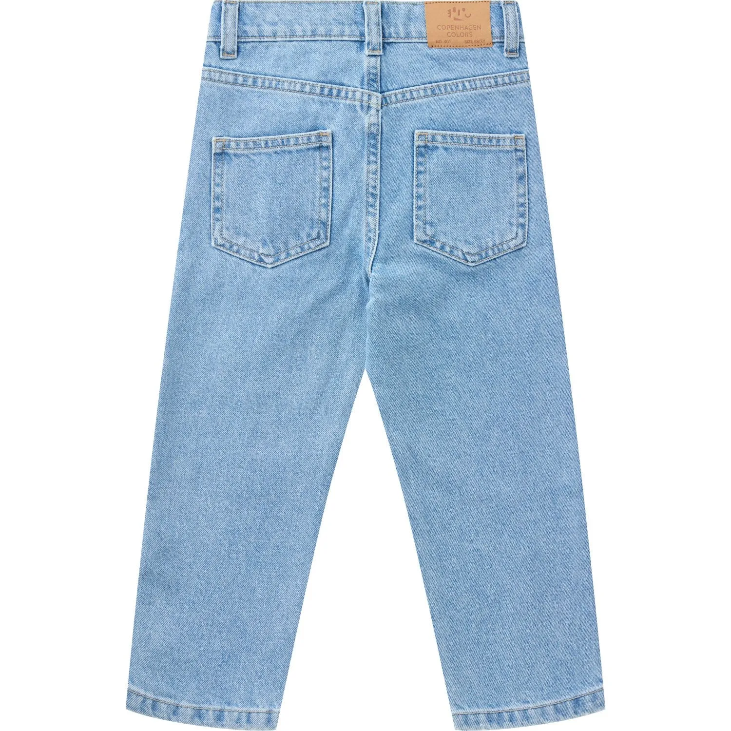 COPENHAGEN COLORS Lt Blue Indigo Washed Organic Junior Jeans, Reugular Fit