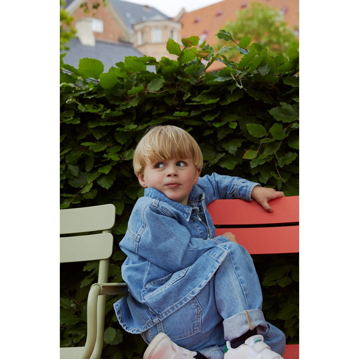COPENHAGEN COLORS Lt Blue Indigo Washed Organic Junior Jeans, Reugular Fit