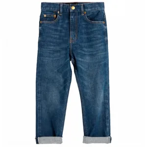 Finger In The Nose Ollibis Blue Denim 5 Pockets Tapered Fit Jeans