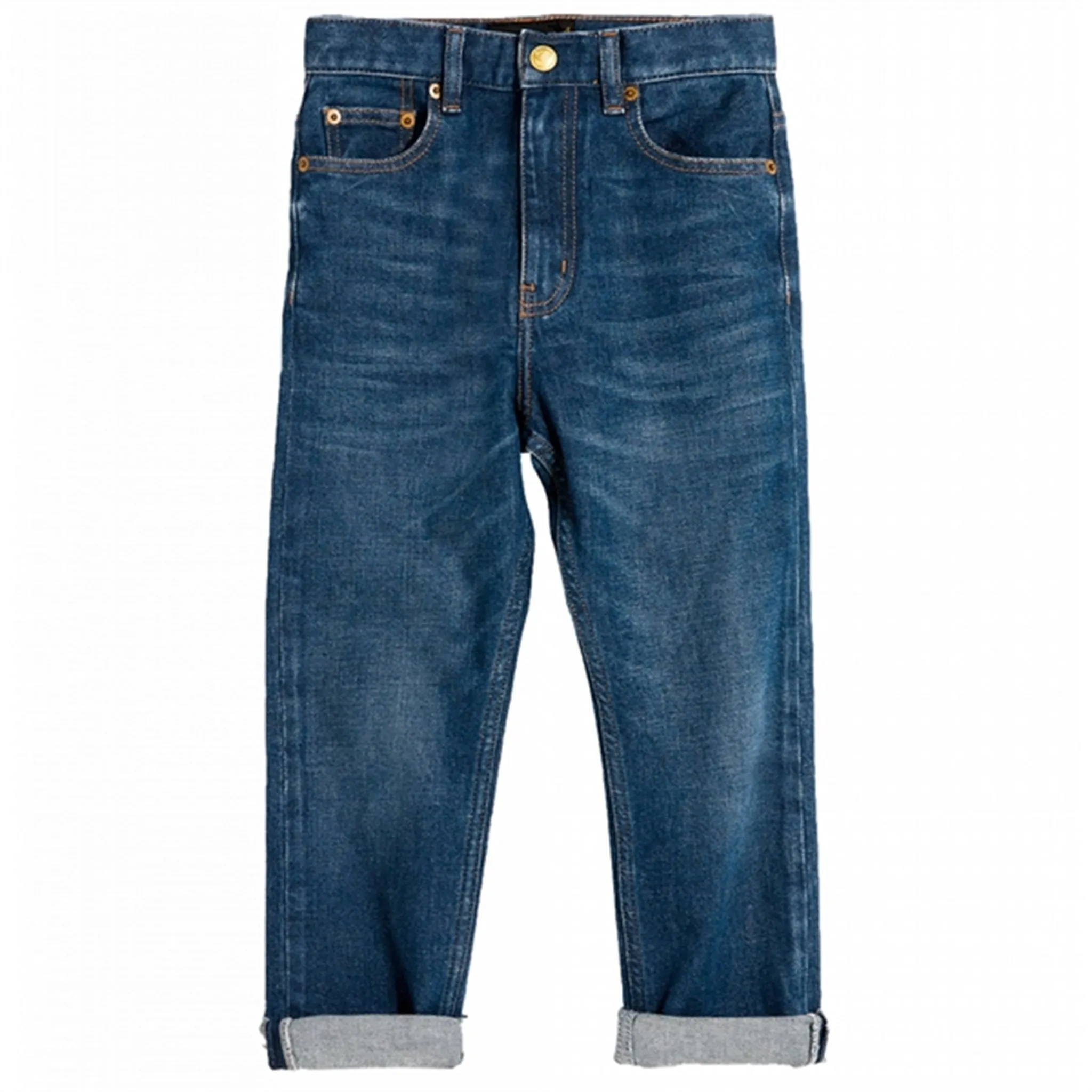 Finger In The Nose Ollibis Blue Denim 5 Pockets Tapered Fit Jeans