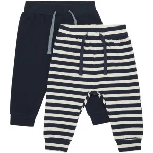 Hust & Claire Navy Baby Gore Track Pants 2-pack
