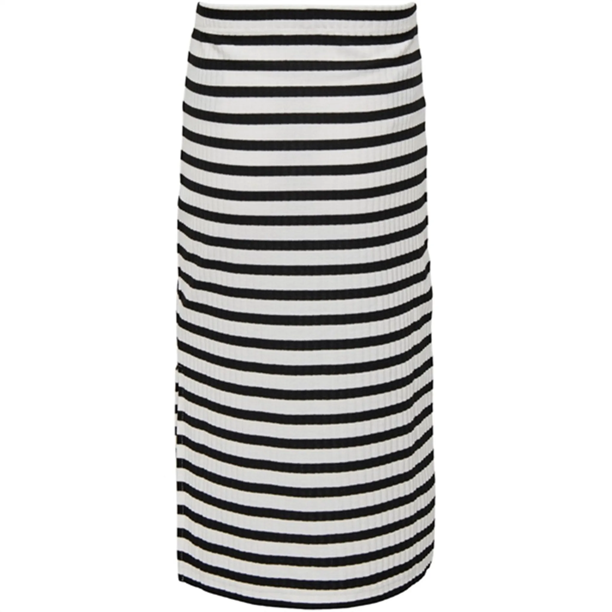 Kids ONLY Cloud Dancer / Black Nella Side Slit Skirt