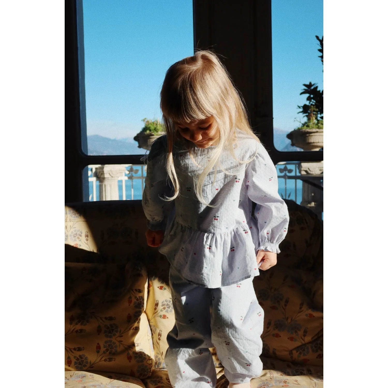 Konges Sljd Cherry Blue Coeur Evia Pants Gots