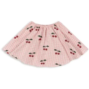 Konges Sljd Cherry Check Kim Skirt Gots