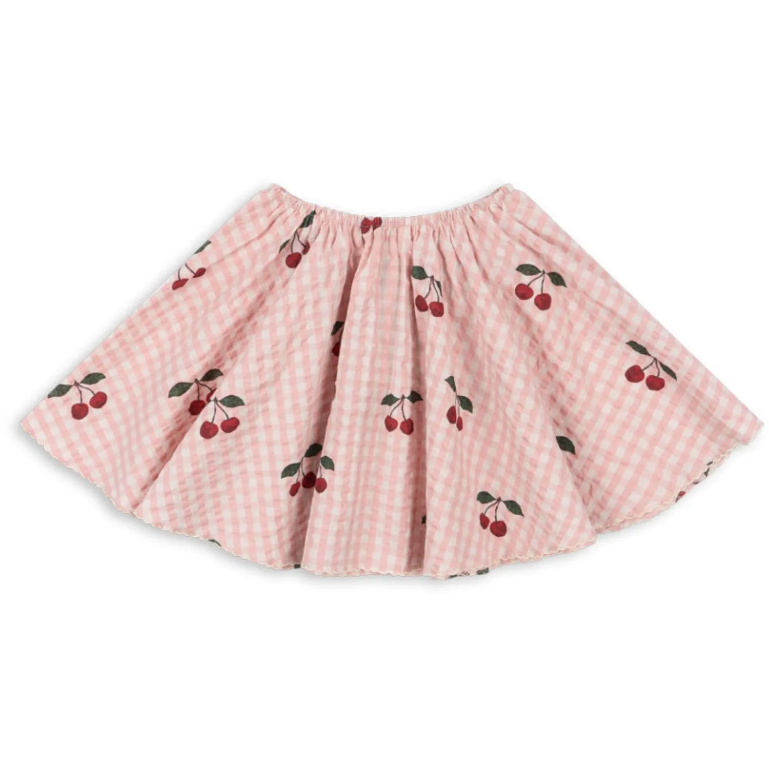 Konges Sljd Cherry Check Kim Skirt Gots
