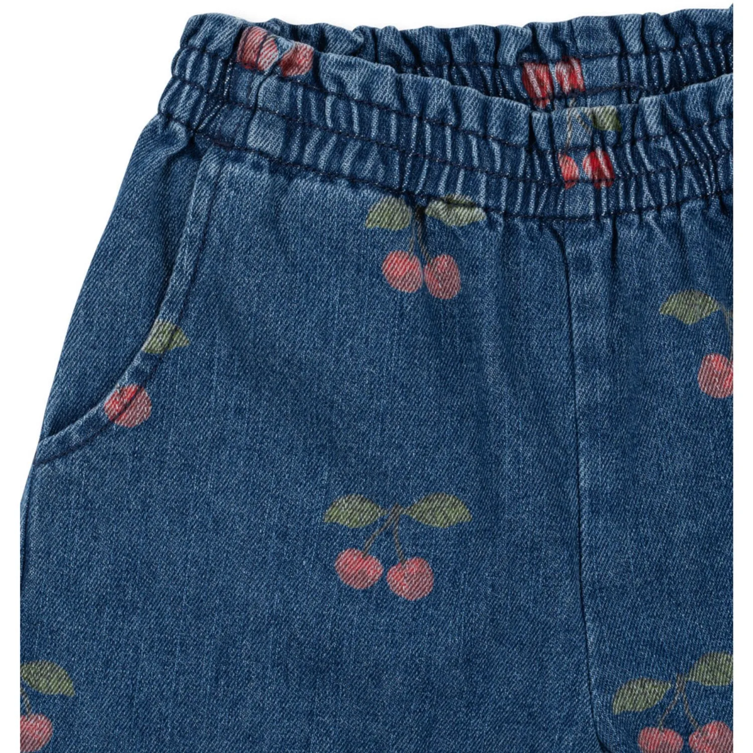 Konges Sljd Ma Grande Cerise Denim Magot Frill Pants Gots