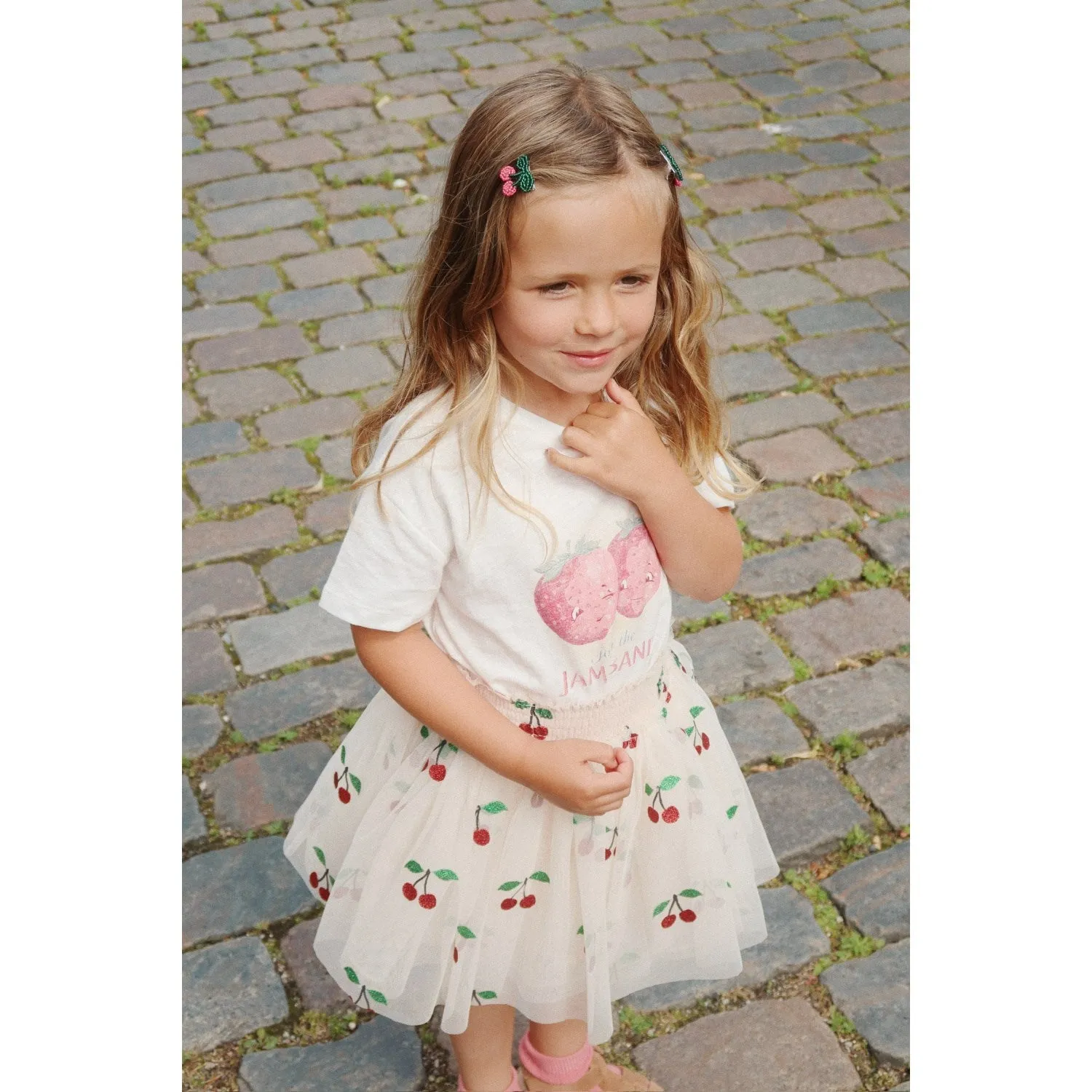Konges Sljd Ma Grande Cerise Glitter Tullie Smock Skirt