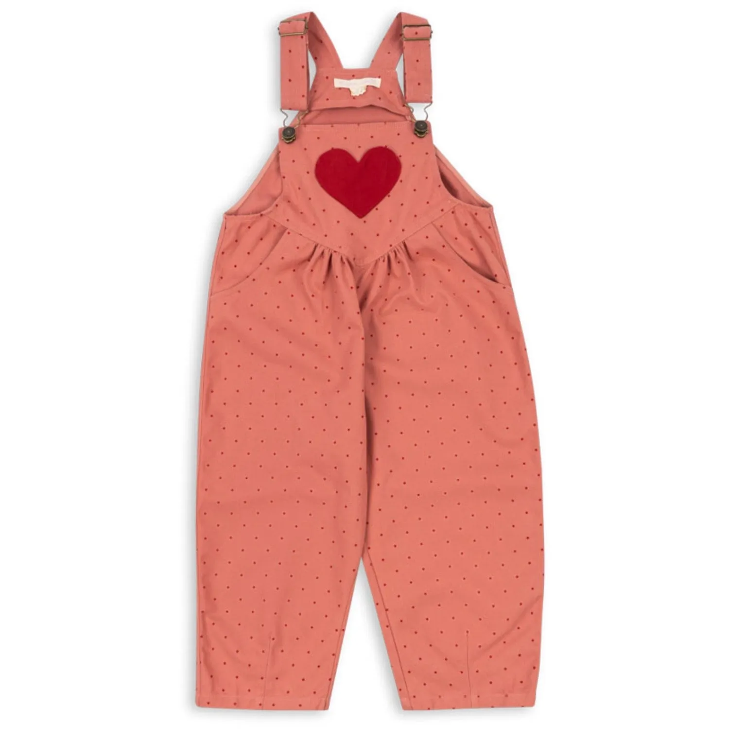 Konges Sljd MahAndany Dot Nola Heart Overalls GOTS