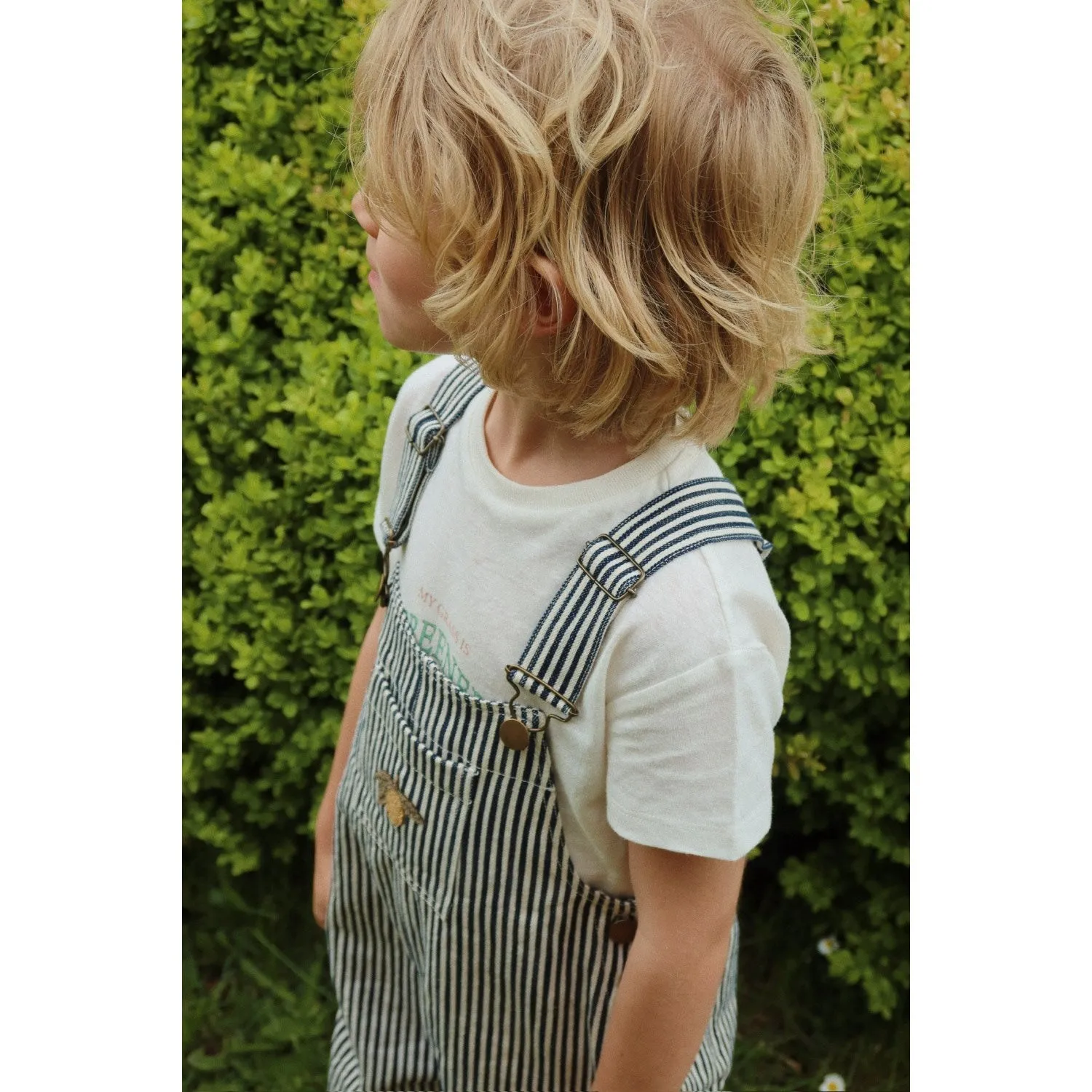 Konges Sljd Naval Stripe Fender Overalls Gots