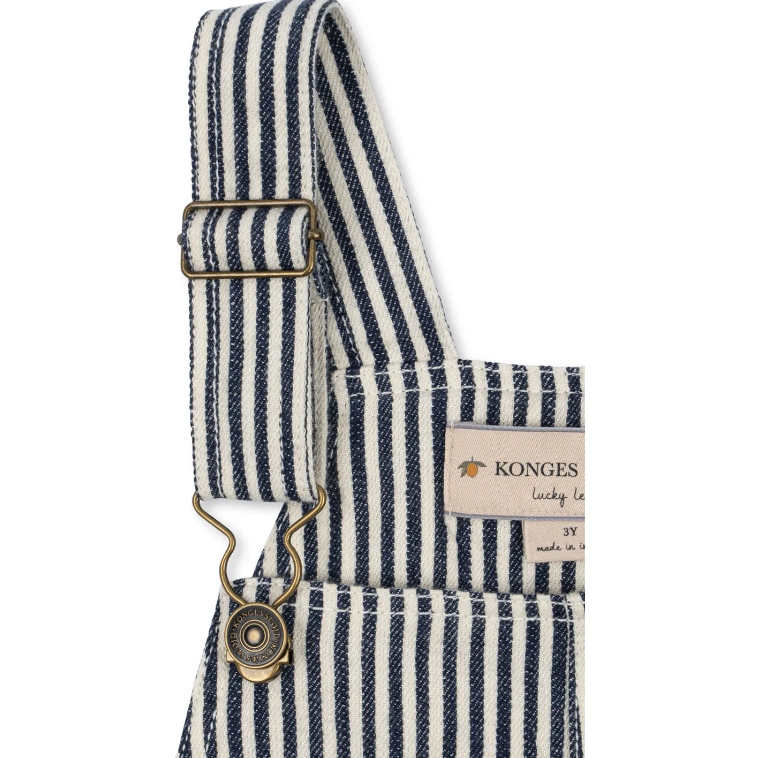 Konges Sljd Naval Stripe Fender Overalls Gots