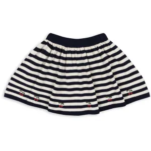 Konges Sljd Navy Stripe Venton Knit Skirt Gots