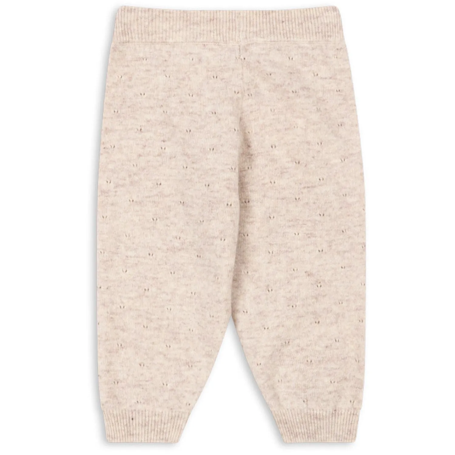 Konges Sljd Off White Melange Pointelle Mino Knit Pants