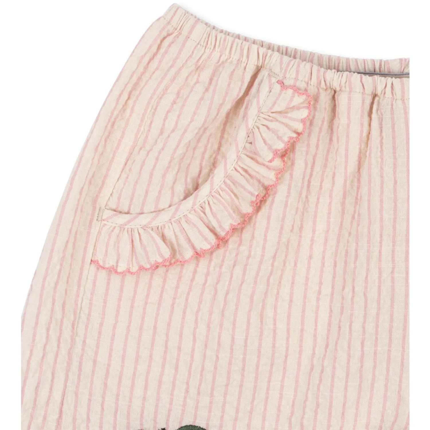 Konges Sljd Peony Stripe Ellie Frill Shorts Gots