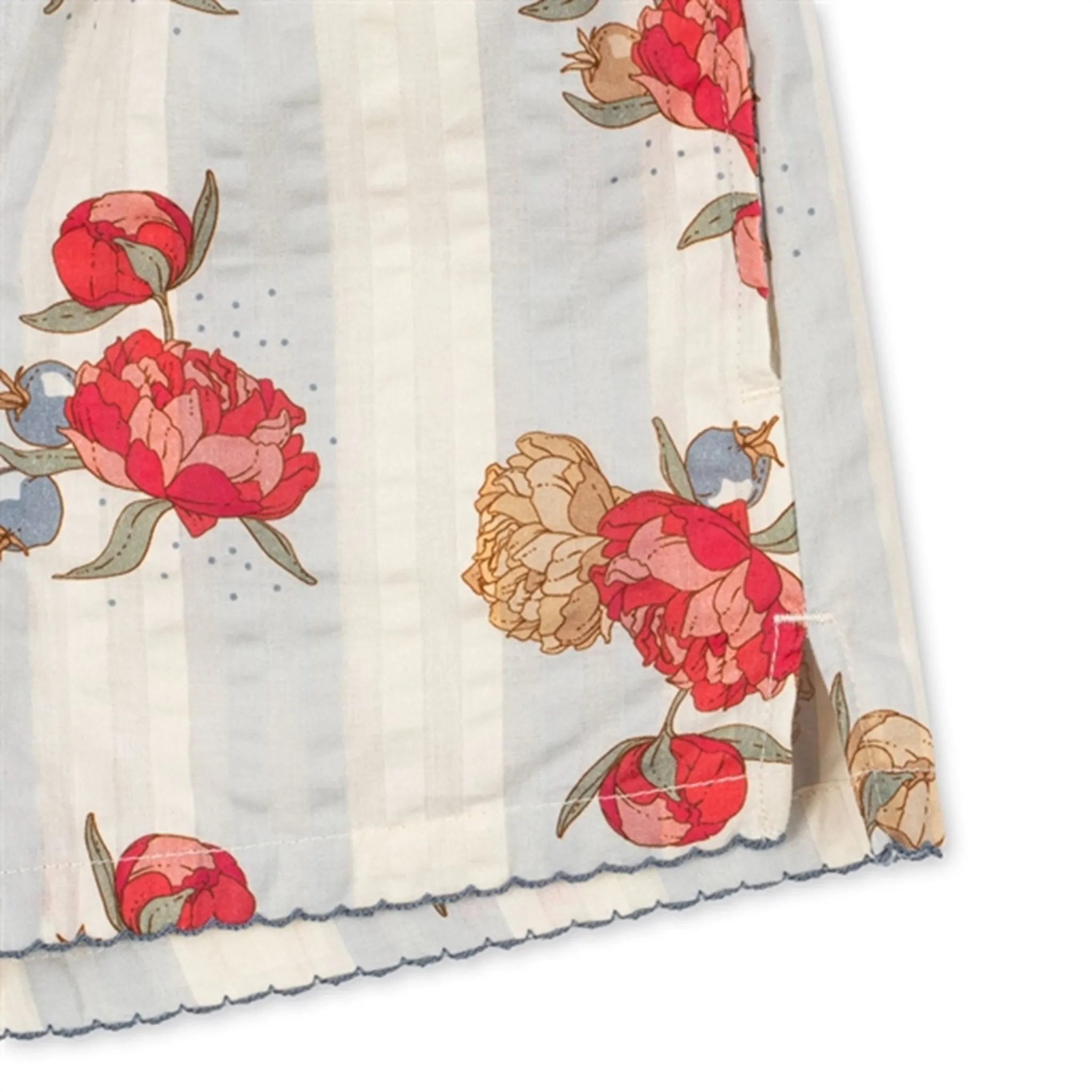 Konges Sljd Peony Stripe Kim Slit Shorts