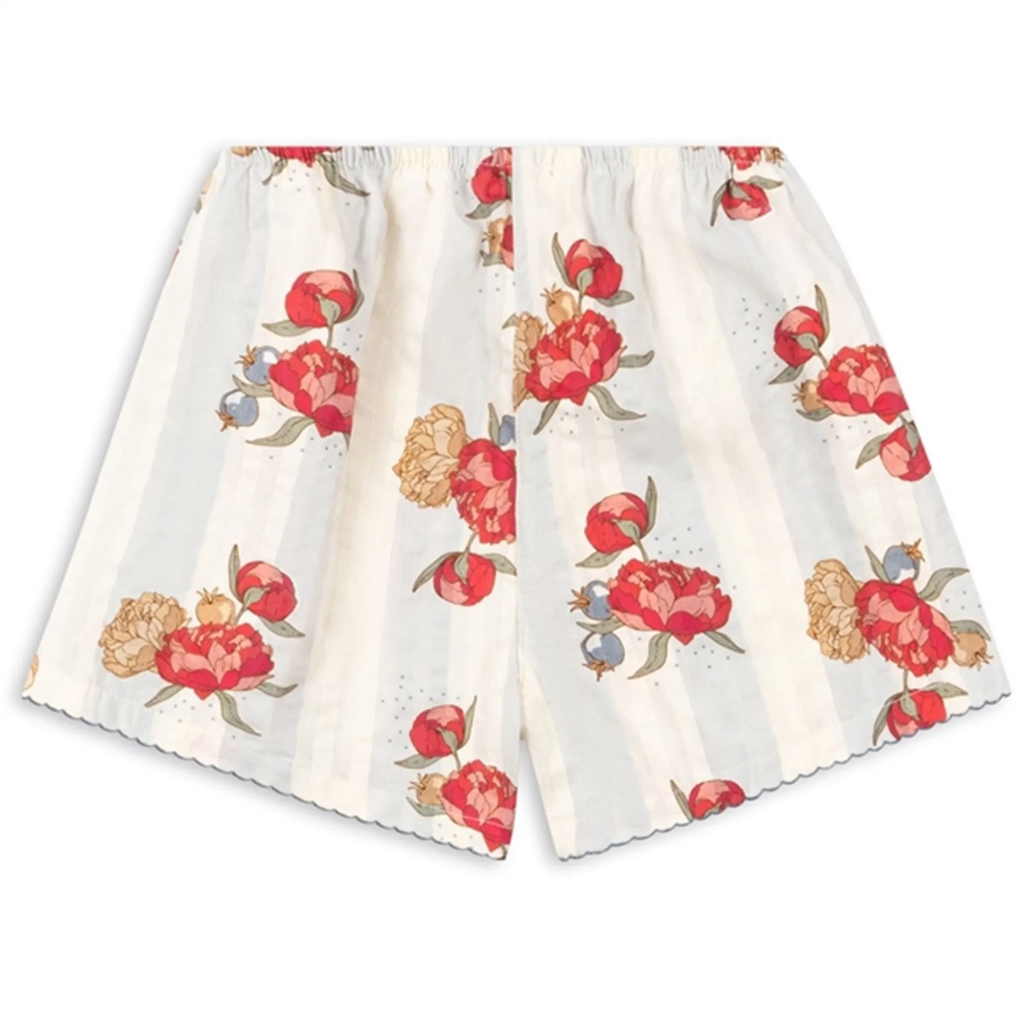 Konges Sljd Peony Stripe Kim Slit Shorts