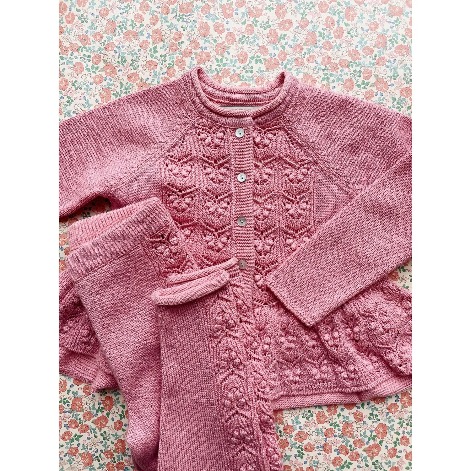 Konges Sljd Powder Pink Cabby Knit Pants