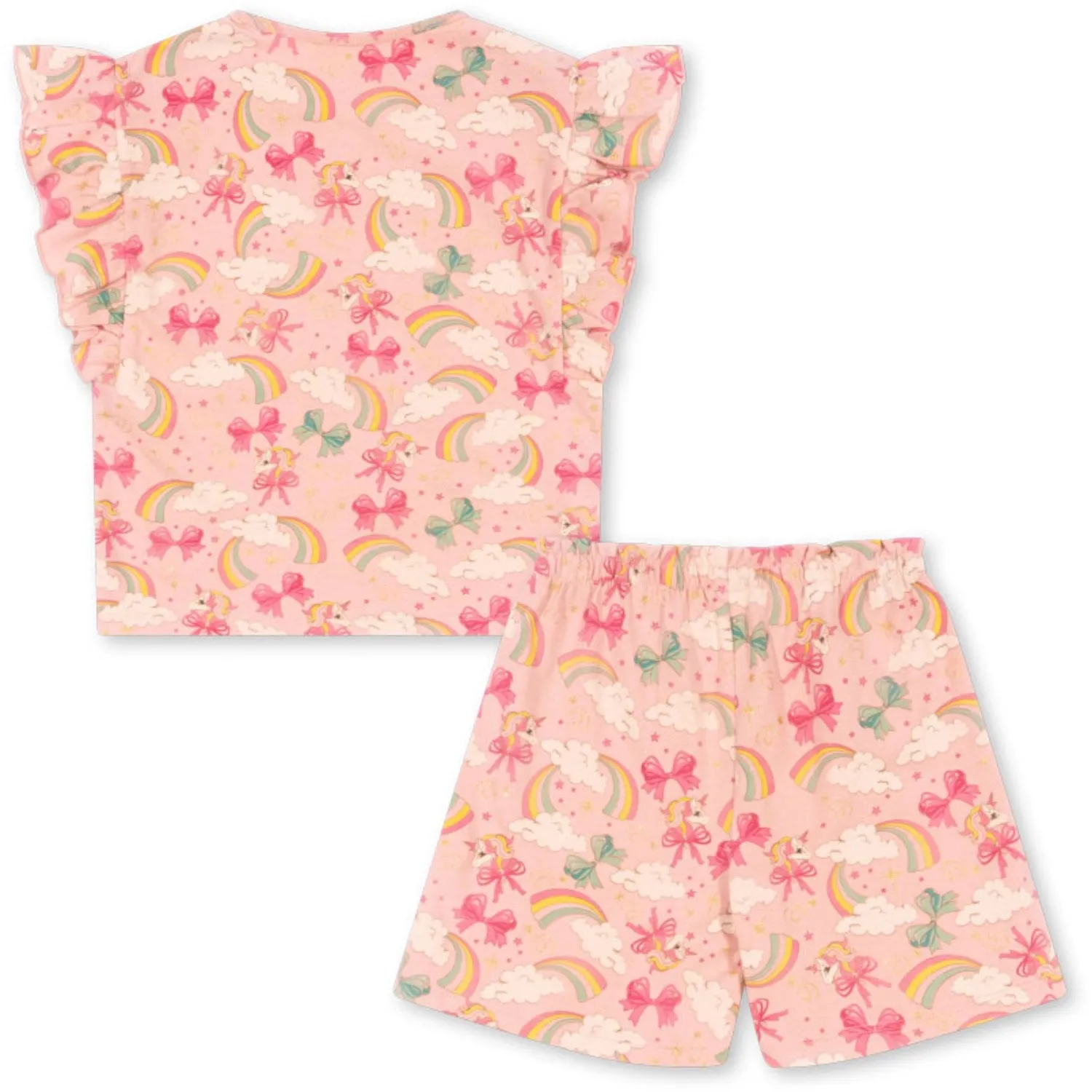 Konges Sljd Rainbow Bow Lin Frill Set Gots