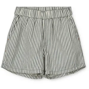 Liewood Y/D Stripe Whale Blue/Creme De La Creme Ayo Stripe Shorts