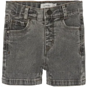 Lil'Atelier Light Grey Denim Ryan Regular Shorts