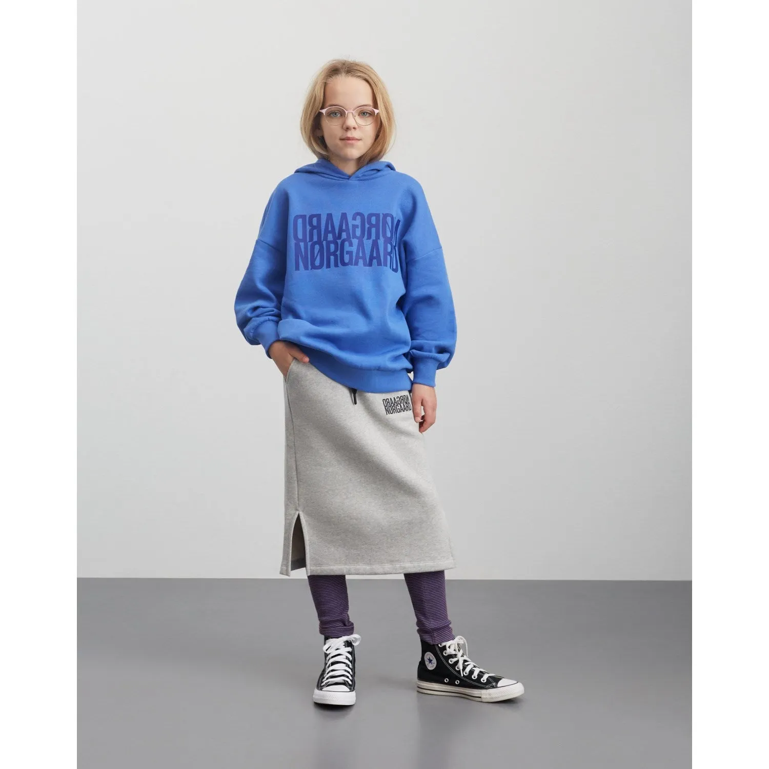 Mads Nrgaard Light Grey Melange Organic Sweat Sheila Skirt