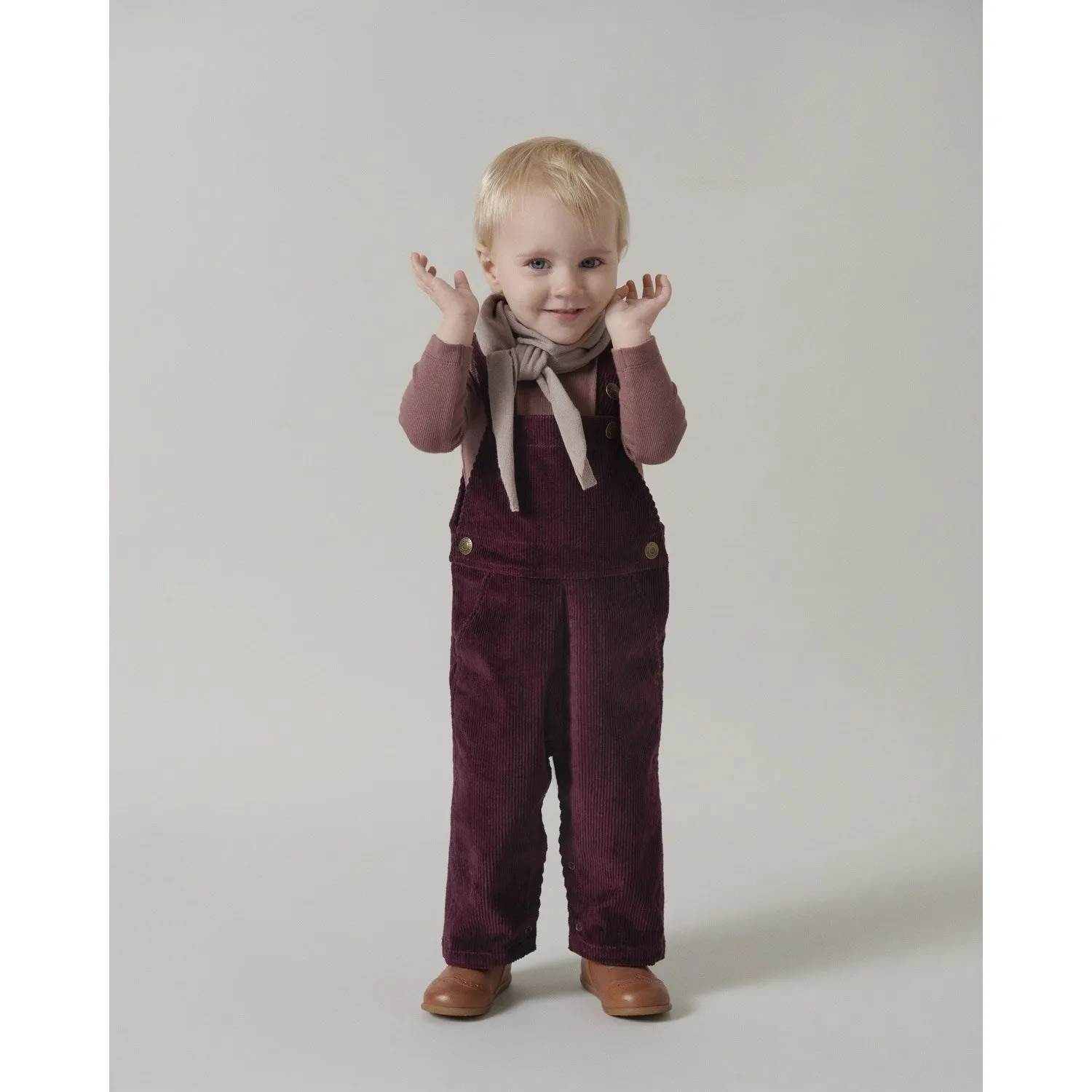 MarMar Heavy Cord Deep Mulberry Ruben Overalls