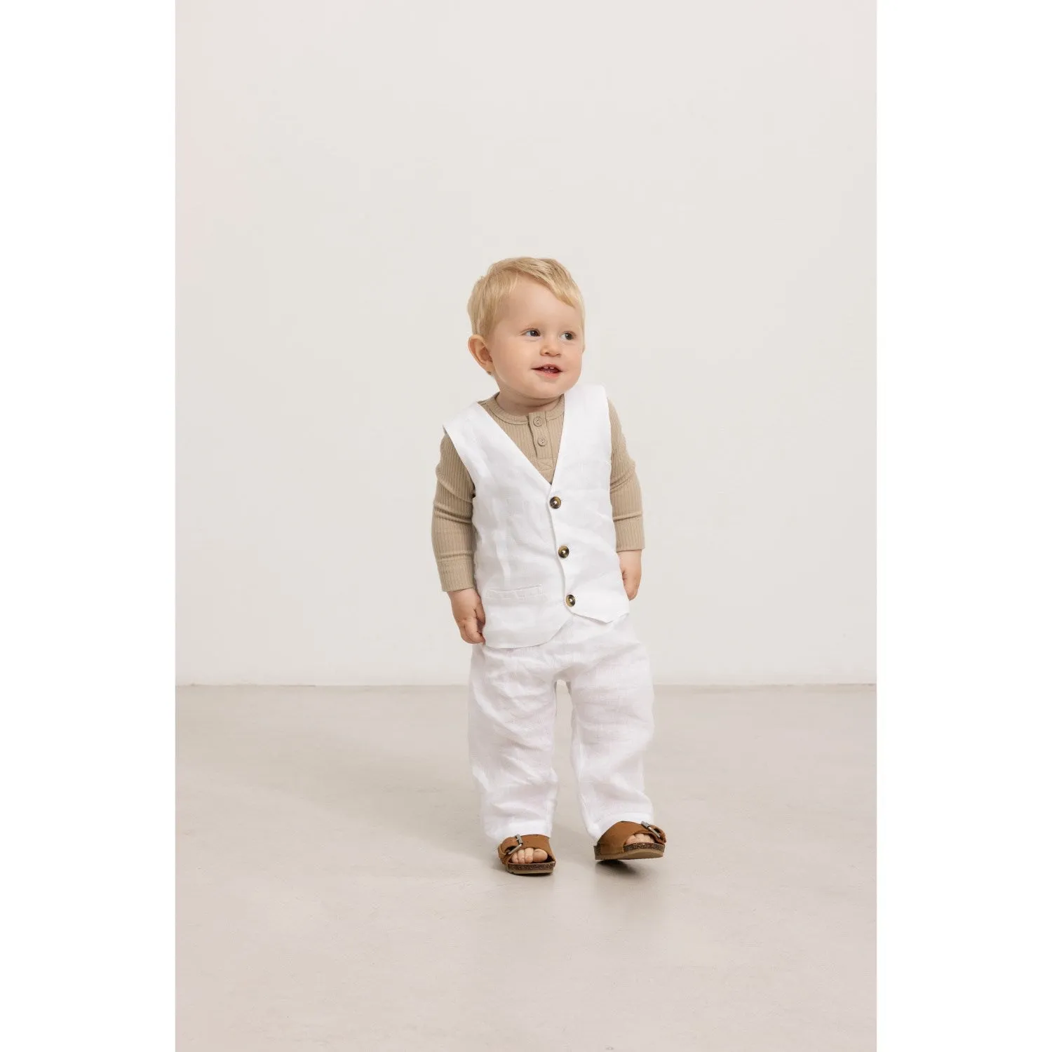 MarMar Linen White Panu L Pants