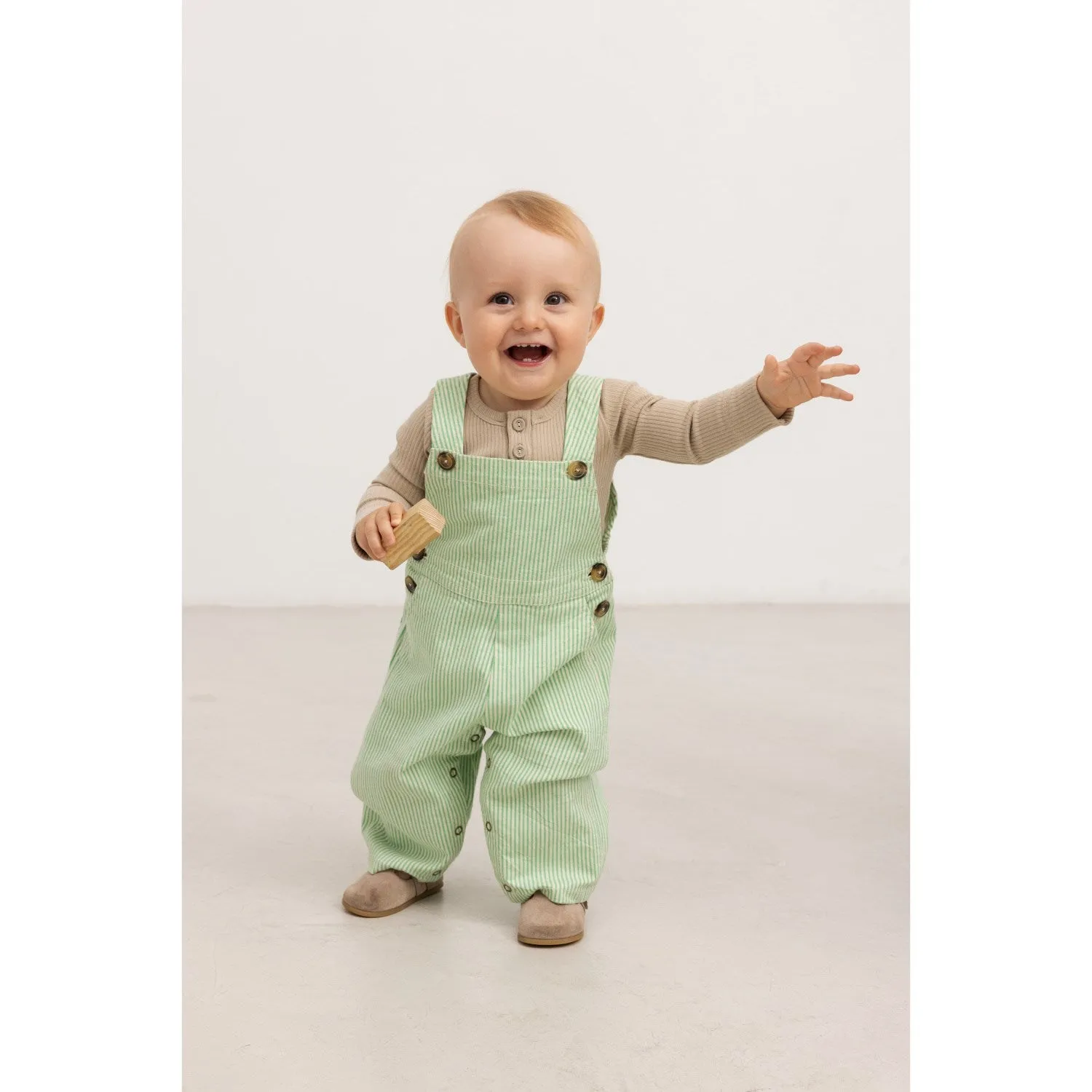 MarMar Soft Denim Cale Green Stripe Ruben Pants