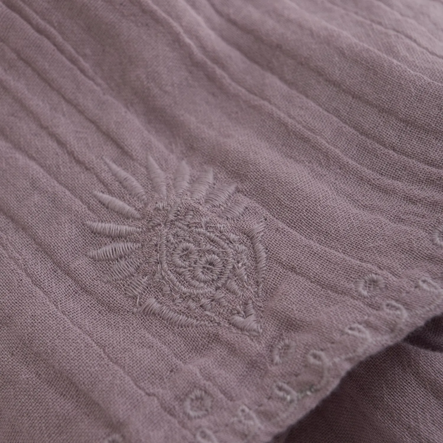 Minymo Elderberry Skirt With Embroidery