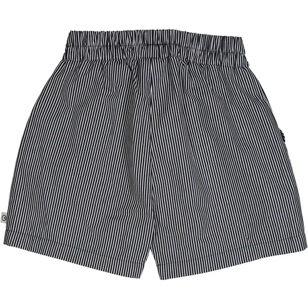 Msli Balsam Cream/Night Blue Poplin Strip Pocket Shorts