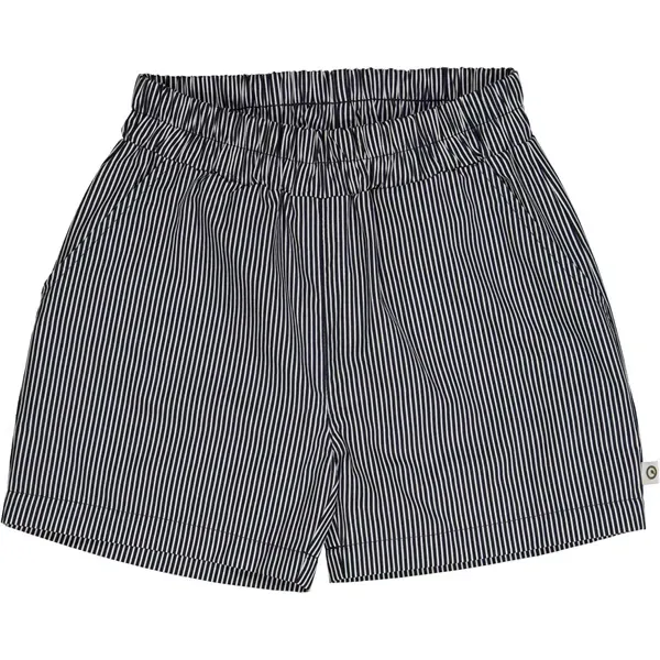Msli Balsam Cream/Night Blue Poplin Strip Pocket Shorts