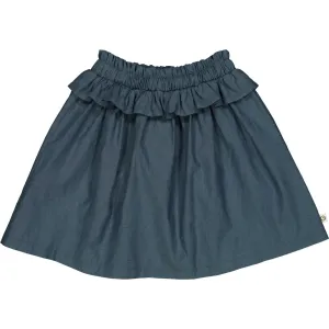 Msli Chambray Chambray Frill Skirt