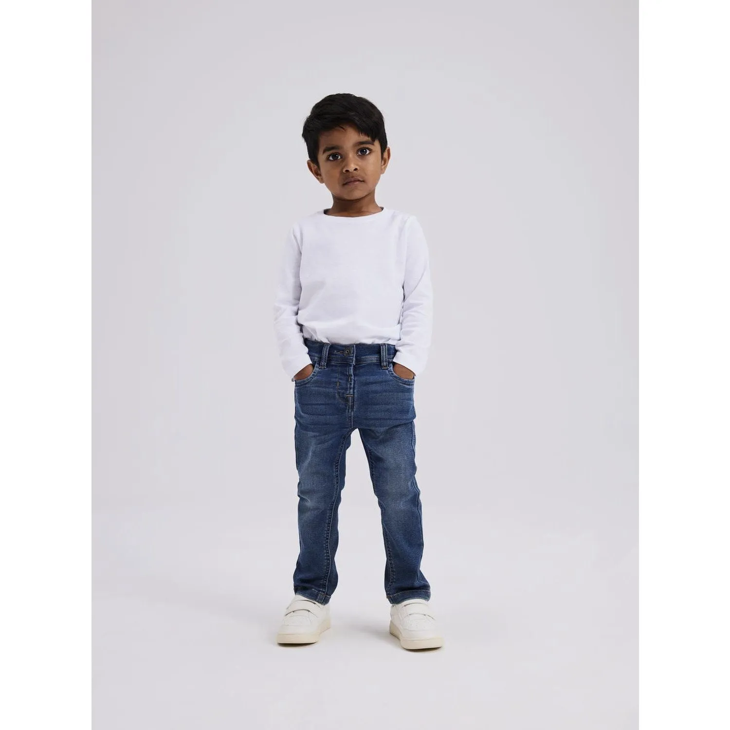 Name It Dark Blue Denim Silas Slim Sweat Jeans Noos