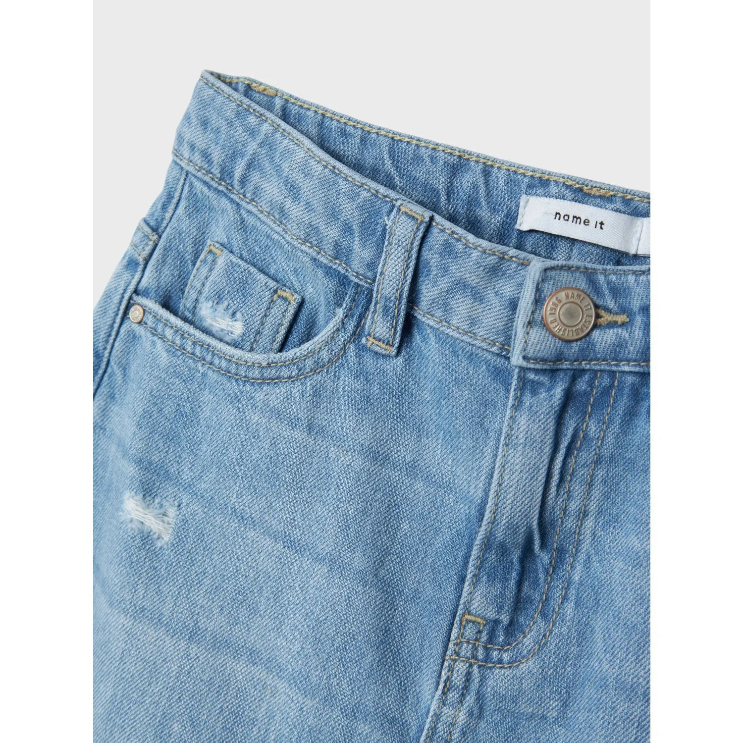 Name It Light Blue Denim Kat Denim Long Skirt Noos
