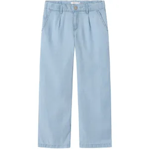 Name It Light Blue Denim Rose Wide Jeans