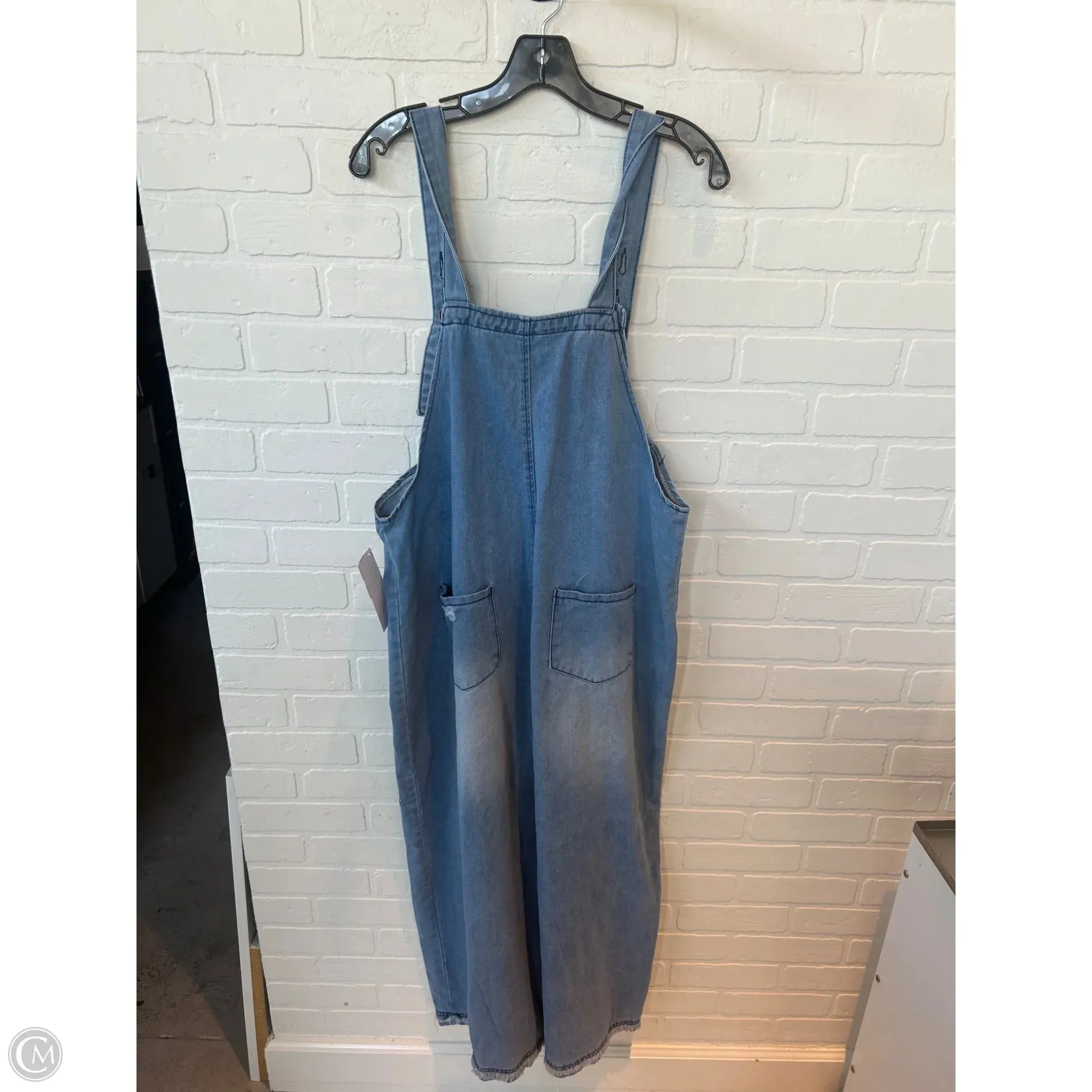 Overalls By Cme In Blue Denim, Size: Xl
