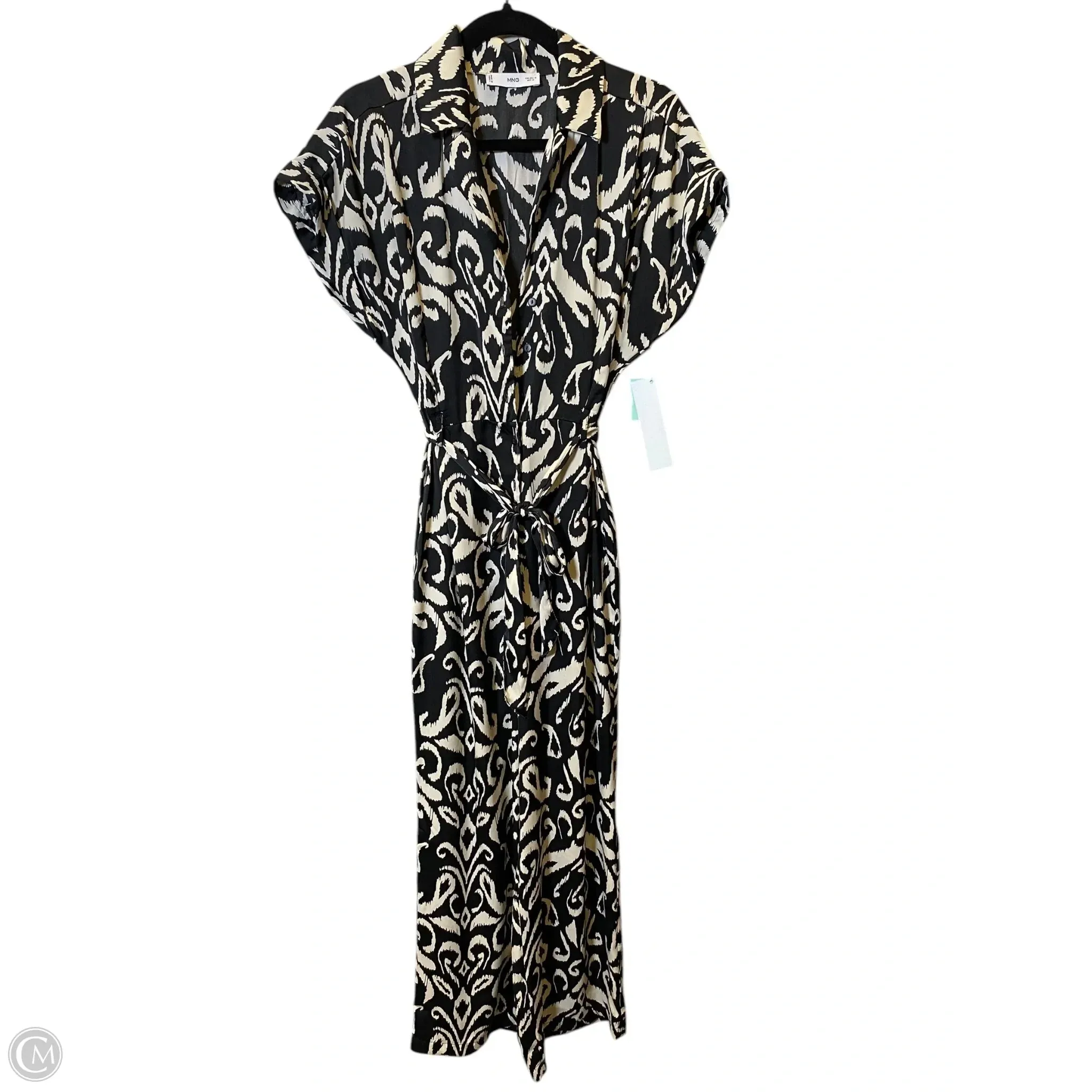 Overalls By Mng In Black & Cream, Size: M
