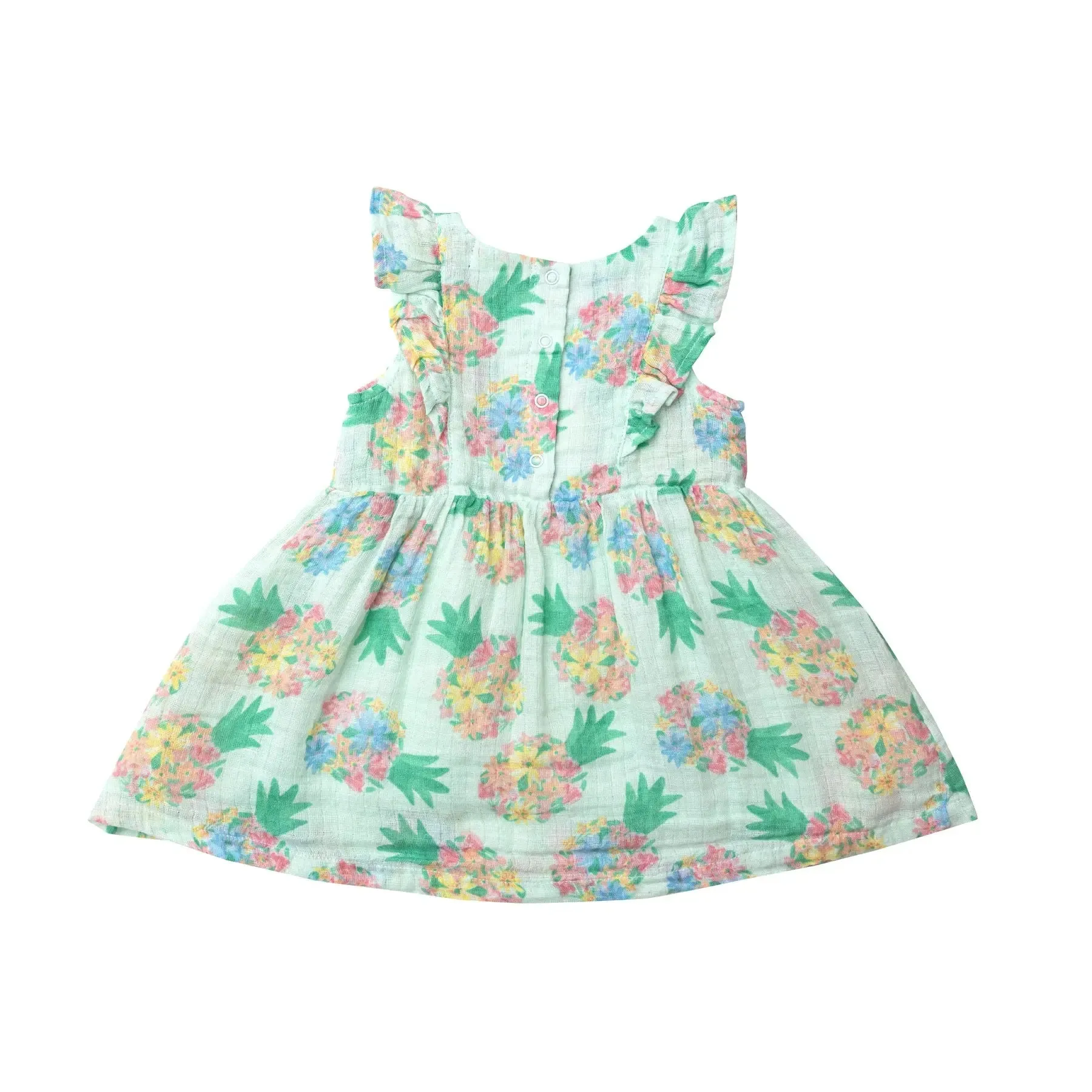 Ruffle Dress & Diaper Cover Pretty Pineapples | Angel Dear