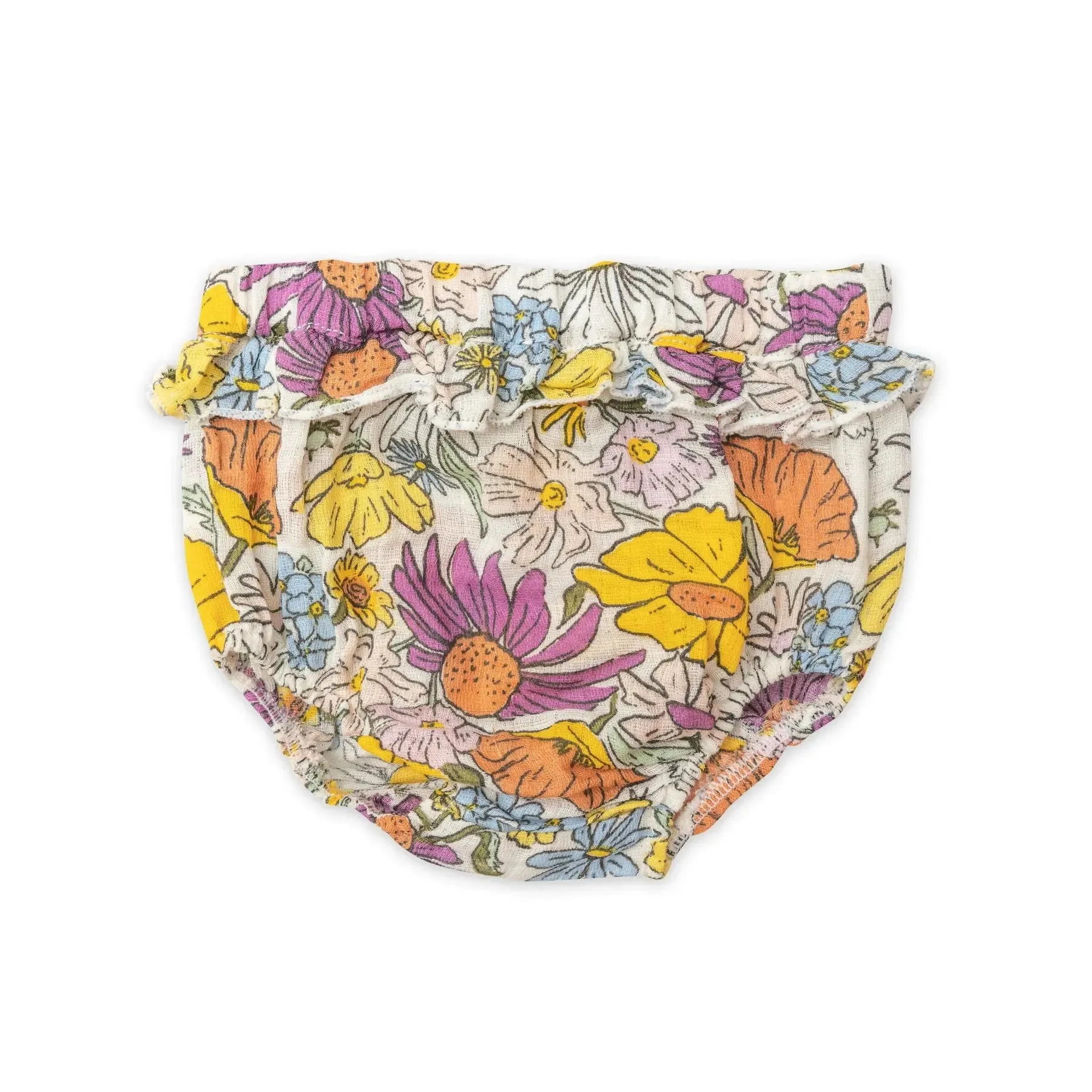 Ruffle Dress & Diaper Cover - Wildflowers | Angel Dear