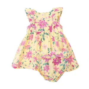Ruffle Sundress & Diaper Cover - Clematis | Angel Dear