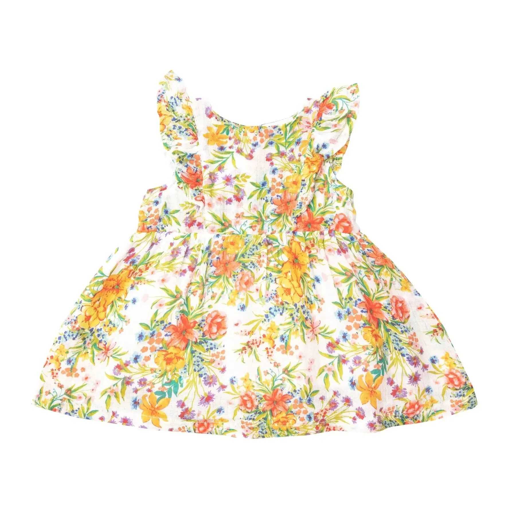 Ruffle Sundress & Diaper Cover - Garden Joy | Angel Dear