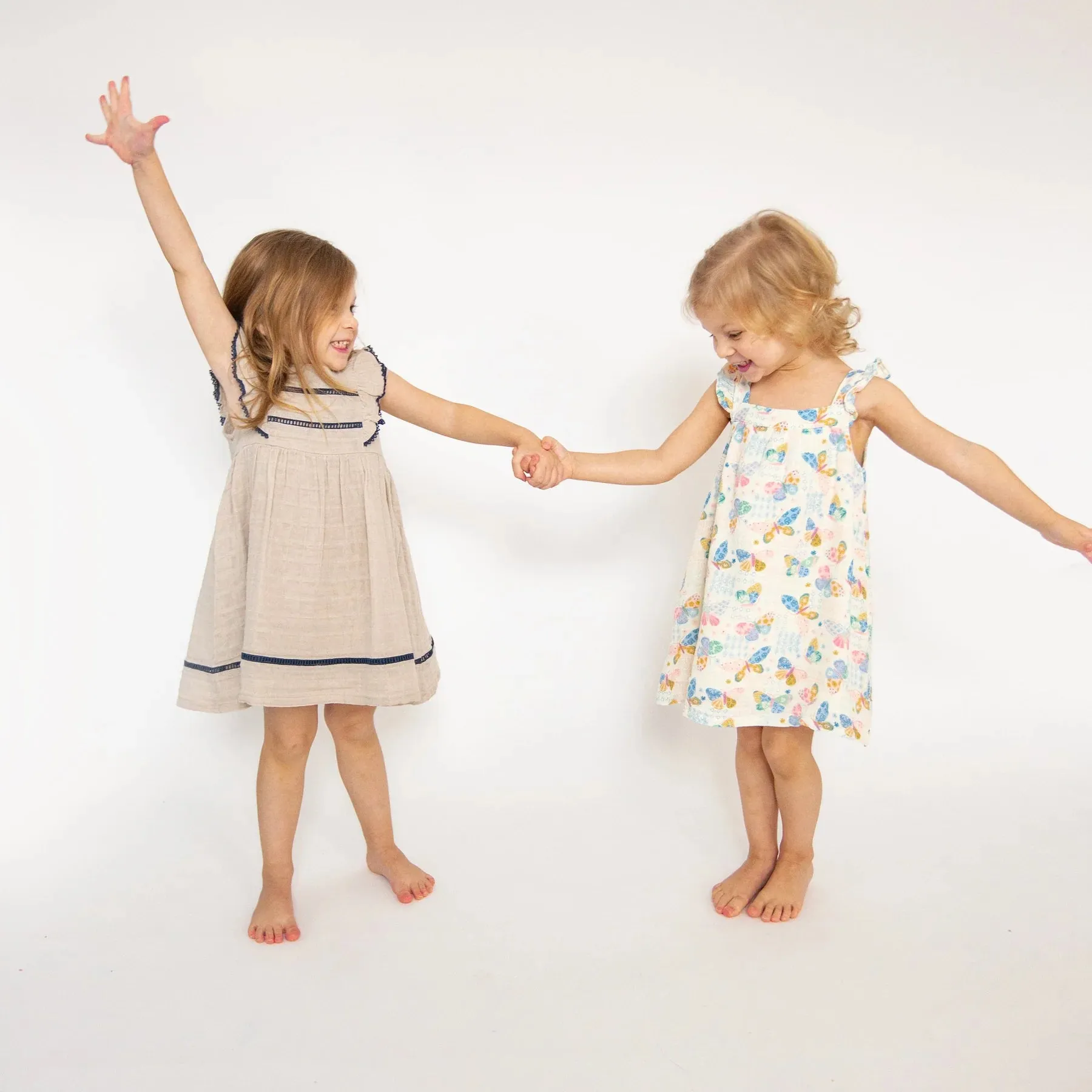 Sundress And Diaper Cover - Butterfly Patch | Angel Dear