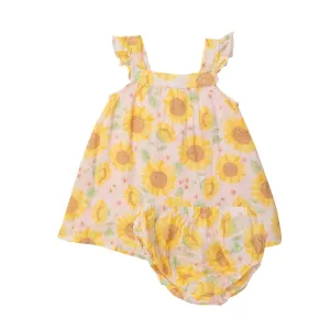 Sundress - Sunflowers Pink | Angel Dear
