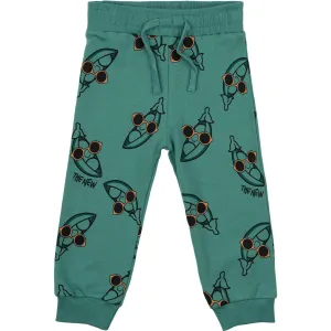 THE NEW Siblings Bottle Green AOP Neo Sweatpants