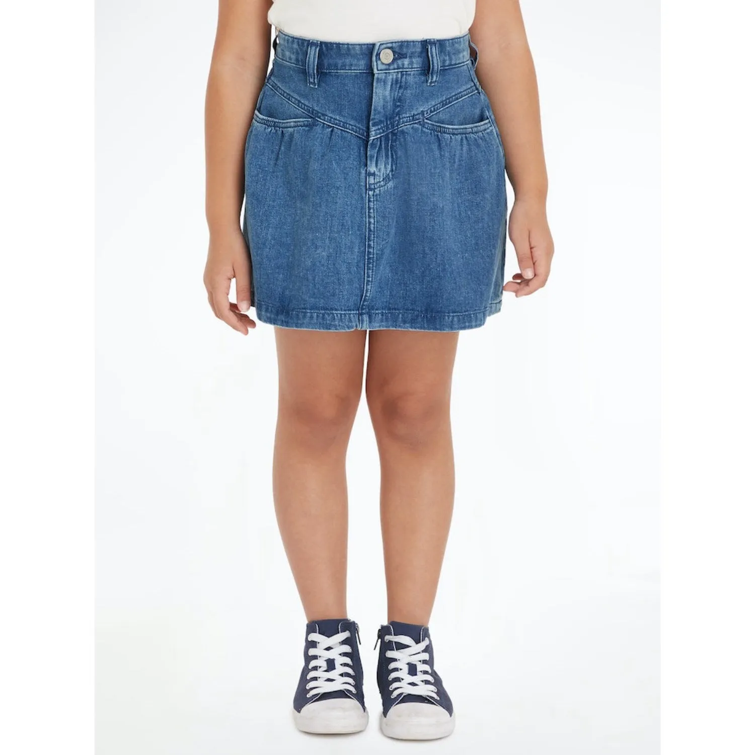Tommy Hilfiger Ltweightdenim Denim Front Yoke Detail Skirt
