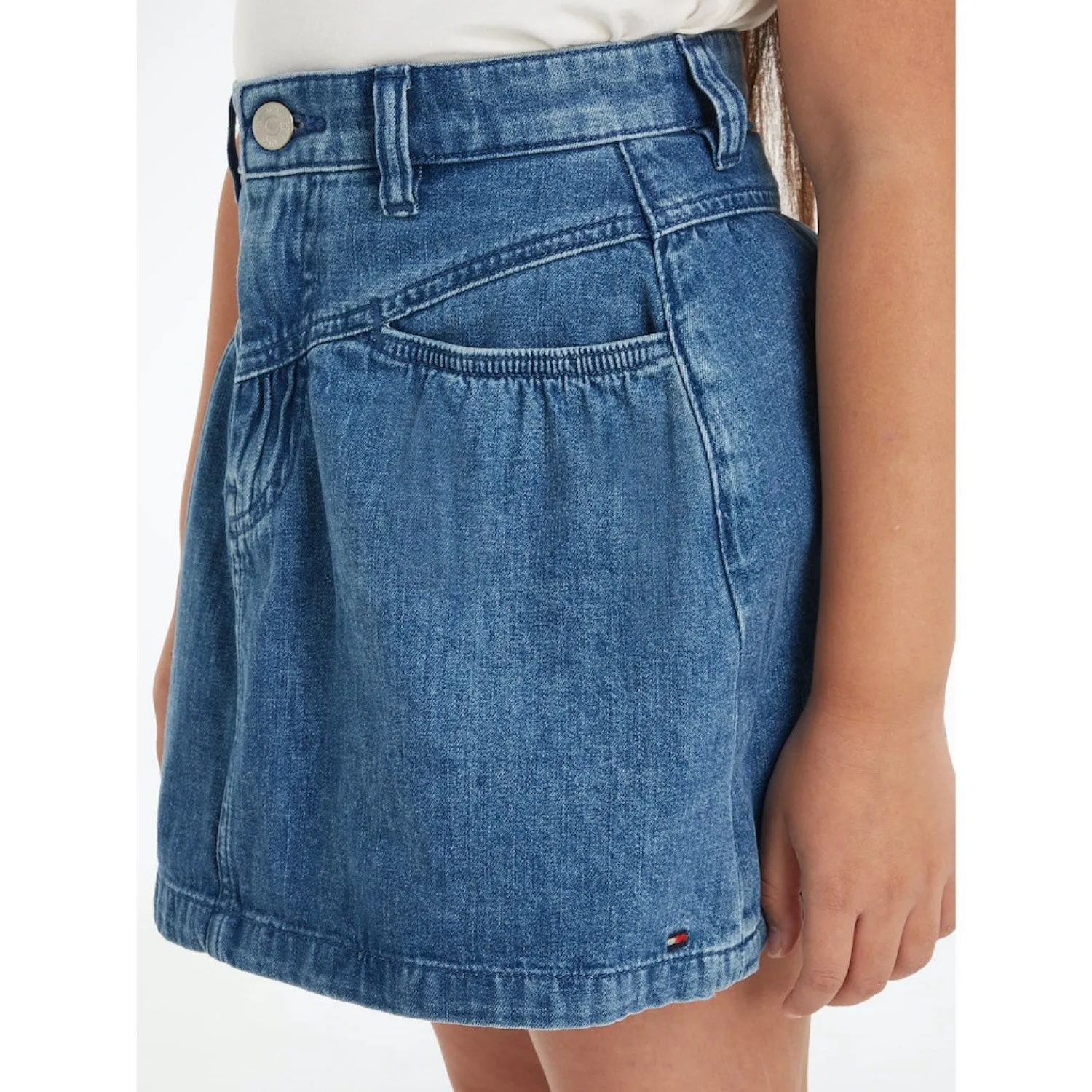 Tommy Hilfiger Ltweightdenim Denim Front Yoke Detail Skirt